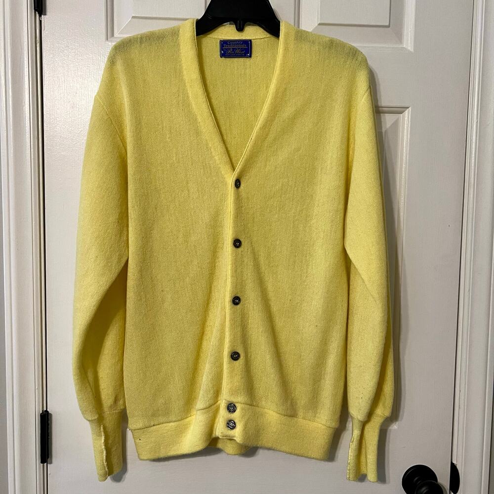 *RARE* Vintage 70's Pendleton Button Down V-Neck Cardigan Sweater
